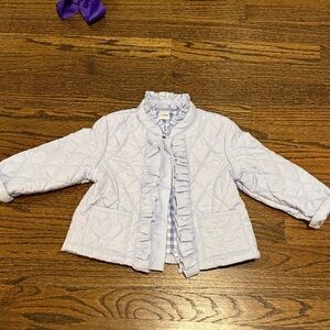 Charming Light Blue Quilted Kids Jacket